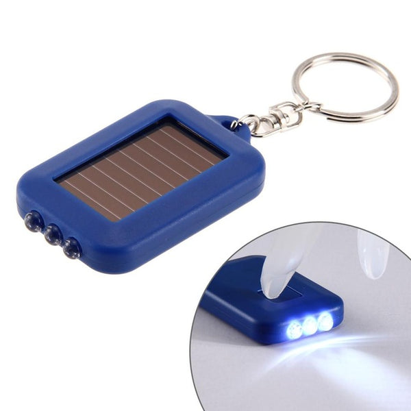 Solar Energy LED Light Keychain