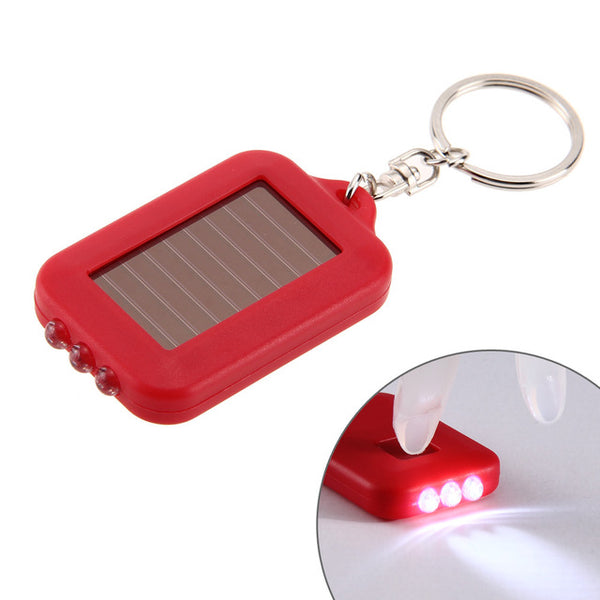 Solar Energy LED Light Keychain